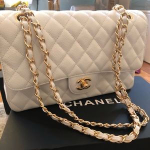Chanel caviar leather